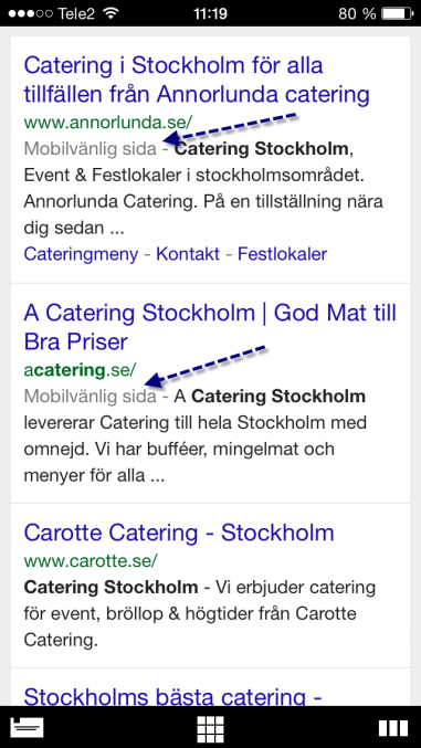 Mobilanpassad webb! (responsiv design) "Från och med den 21 april kommer vi att utöka vår användning av mobilvänlighet som en rankande signal.