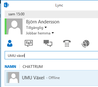 PC - Hantera hänvisning och röstbrevlåda med Lync När du hänvisar ringer det inte på din Lync.