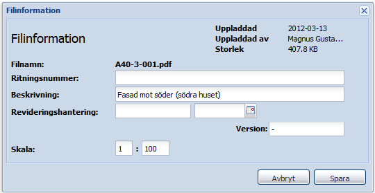 Dokumentstruktur på projektservern Handling Skede Disciplin Typ Protokoll Projektförutsättningar Aktuell disciplinsbeteckning Protokoll Modellfiler Projektförutsättningar/RH Aktuell