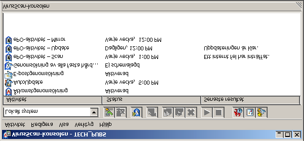 Inledning till användargränssnittet Aktivitetslistan VirusScan--konsolen innehåller en lista över aktiviteter som VirusScan Enterprise kan utföra.