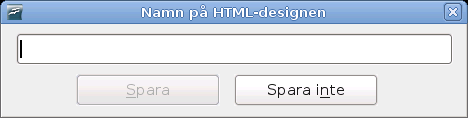 Spara Impress-presentationer som webbsidor 9) Klicka Skapa för att generera HTML-filer. Om detta är en ny design kommer en liten popup-dialog visas.