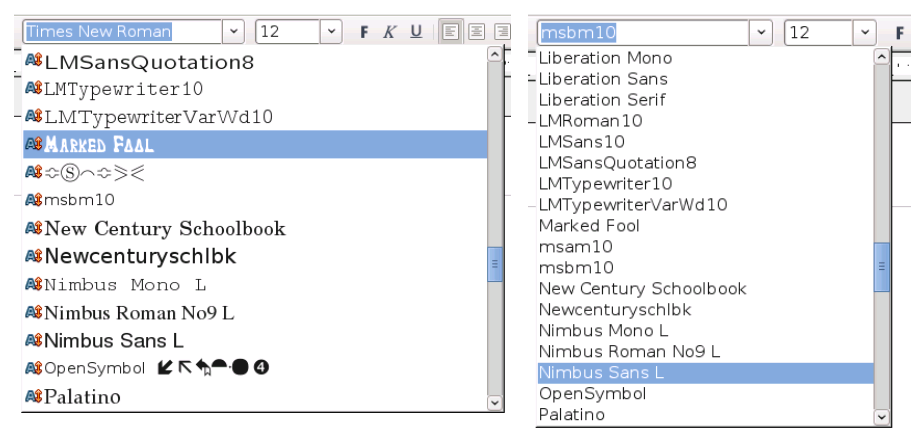 Inställningar för OpenOffice.org Användargränssnitt Jämna ut bildskärmteckensnittet Kryssa för ruta för att jämna ut skärmutseendet för text.