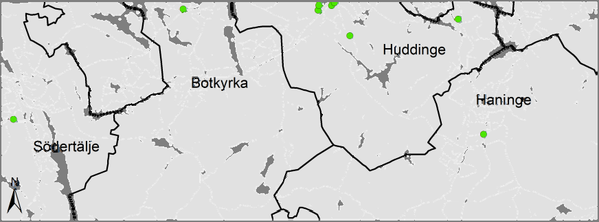 Analysen tar bara hänsyn till halten vid skolbyggnaden, inte halten på eventuell skolgård 2.