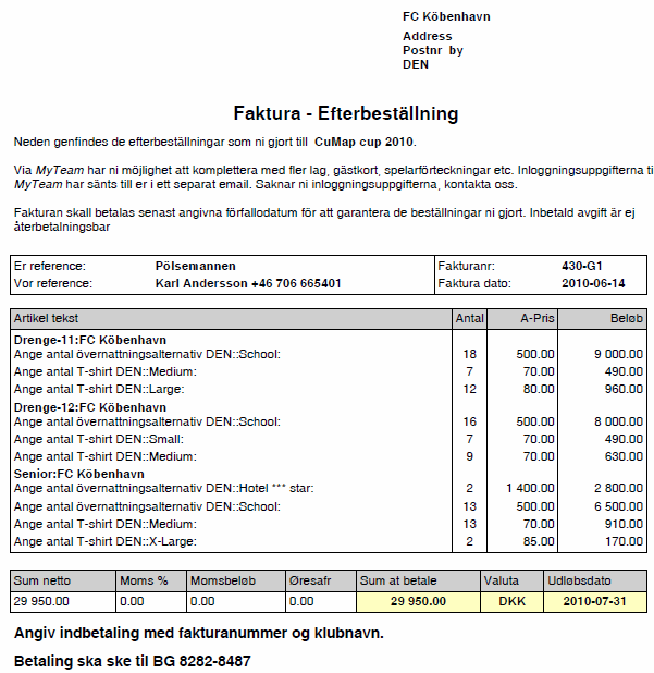 Sid 27 Figuren nedan visar ett exempel på hur emailet ser ut