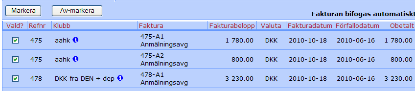 Sid 50 Om man har internationella deltagare, är det viktigt att man filtrerar eller sorterar på Språkkod. Det är t.ex.