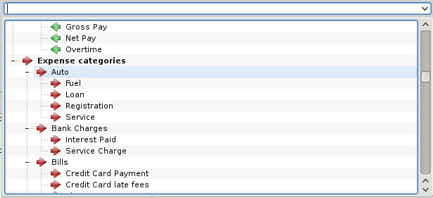 Om ett namn skrivs in som KMyMoney inte ännu känner till, blir du tillfrågad om du vill skapa en ny kategoripost. Om du inte vill göra det, rensas fältet. Annars skapas posten och läggs till i listan.