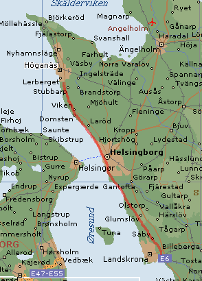 27. Landskrona ESML - Höganäs ESMH Följ kusten norrut förbi Helsingborg.