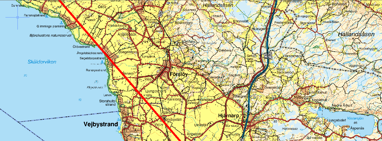 (endast rak inflygning från 10 km).