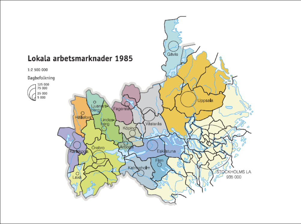 12 Handelskammarens rapport nr 3.2008 Regionförstoringens effekter en illustration från Mälardalen Erfarenheterna från Mälardalen illustrerar den stora ekonomiska betydelsen av regionförstoringen.