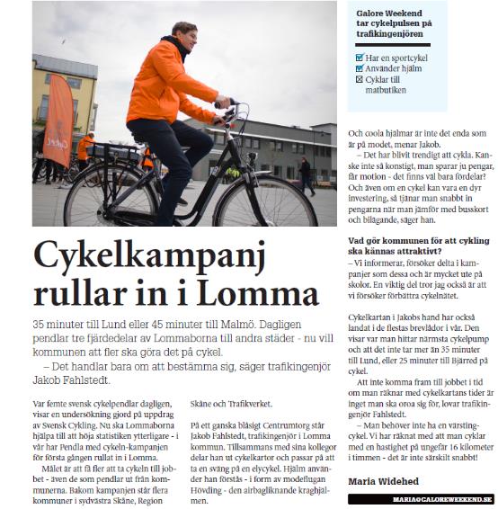 8 Figur 6 Skyltning med tidsangivelse längs cykelstråken under kampanjperioden.