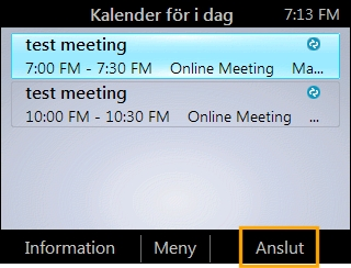 Du kan endast gå med i Lync 2010 onlinemöten som har skapats med tilläggsfunktionen onlinemöte för Lync 2010.