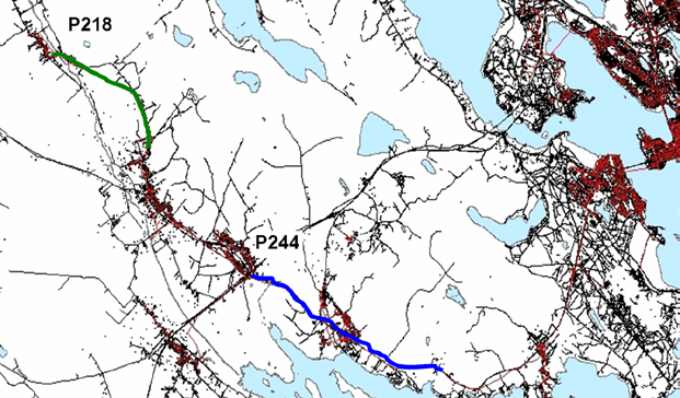 3 Fullskaleförsök med luftspolning av tryckavloppsledningar Tekniken för luftspolning av tryckavloppsledningar har utvecklats under en längre tid och flera pilotförsök har gjorts under resans gång.