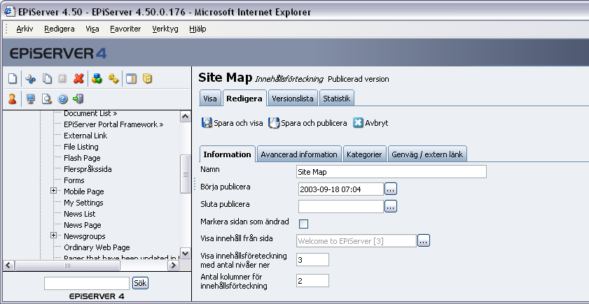 26 Arbeta med mallar i EPiServer 4.