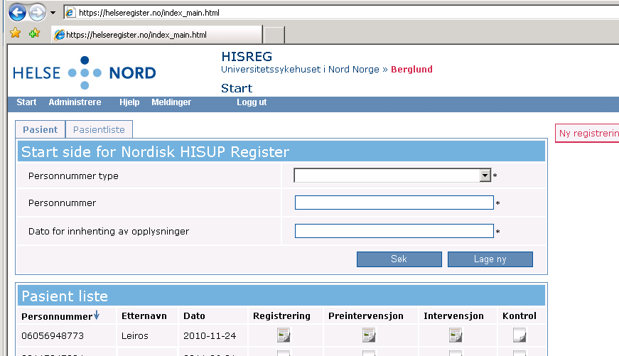 Inloggning med VPN För att kunna logga in med VPN behöver du Internetåtkomst, användarkonto på helseregister.