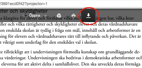 Uppläsning av pdf:er och e-böcker Pdf:er och e-böcker är av ett annat sorts format än vanliga webbsidor. Här fungerar det vanligtvis inte att klicka på Oribi Speak-ikonen.