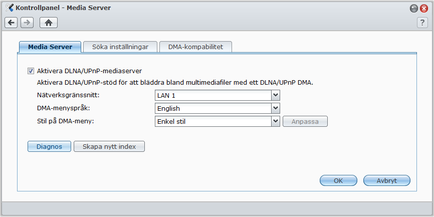 Kapitel Hantera Media Server och itunes- Kapitel 12: tjänsten 12 USB Station 2 kan bli en multimedieserver på det lokala nätverket, så att datorer (med Windows Media Player eller itunes) och