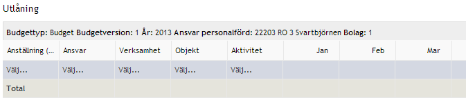 6.1.5 Fliken Utlåning Det finns en funktion i lösningen för att hantera ut- och inlåning av personal inom kommunen. Detta hanteras via flikarna utlåning och inlåning.