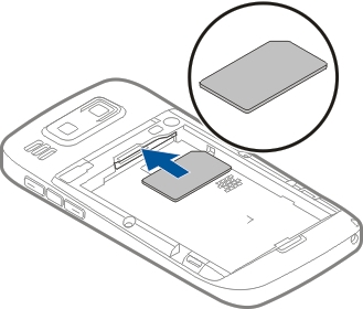 Komma igång Komma igång Sätta i SIM-kortet och batteriet Säker borttagning. Stäng alltid av enheten och ta bort laddaren innan du tar bort batteriet. 1.