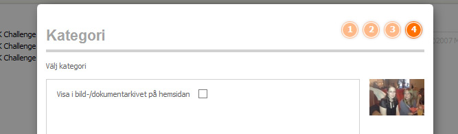 VÄNSTER OM ROOT. KLICKA PÅ + TECKNET FRAMFÖR ÖNSKAD IDROTT (Om ni har fler) Nu ser du de mappar du kan välja att lägga din bild/dokument i.