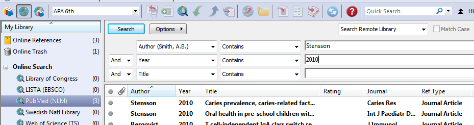 2.8 Skapa en fullständig referens från en pdf-fil Genom att importera en pdf-fil (gäller relativt nya filer) kan man direkt få in både referensen och fulltexten i sitt bibliotek.