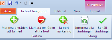 Ofta kan du få önskat resultat genom att testa dig fram genom att flytta och ändra storlek på markeringslinjerna. 4.