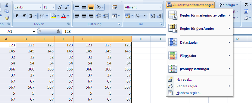 Excel 2010 Större kalkylblad Office Excel 2010 innehåller ca 1 miljoner rader och ca 16 000 kolumner per kalkylblad. Programmets prestanda har också förbättrats tack vare en ökad minnesallokering.