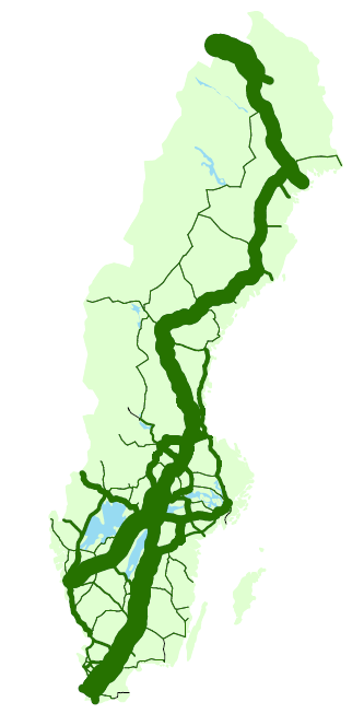 Godstransport korridorer Avlägsna isolerade länder med dåliga transporter och