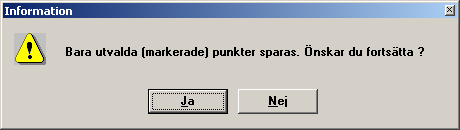 Du kan nu rita en fri linje. Detta är användbart om fälten ligger nära varandra. Klicka en gång där du vill starta linjen. För varje gång du vill ändra linjens riktning klickar du en gång.