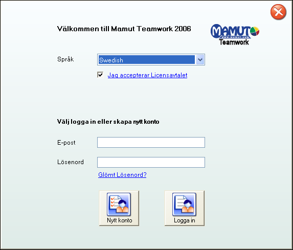 INSTALLATION 3 INSTALLATION Mamut Teamwork 2006 är enkelt att installera och använda inom ett par minuter har du fått din information säkrad!