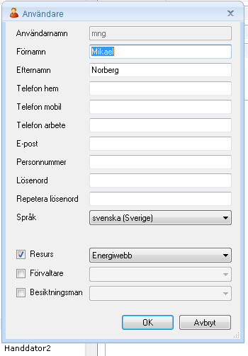 2. Välj vilken typ av nämnare som ska användas i Energiwebben vid beräkning av nyckeltal. 3.