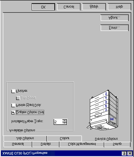 DUPLEX-ENHET PostScript eller PCL 1. Klicka på [Start]-[Inställningar]-[Skrivare]. 2.