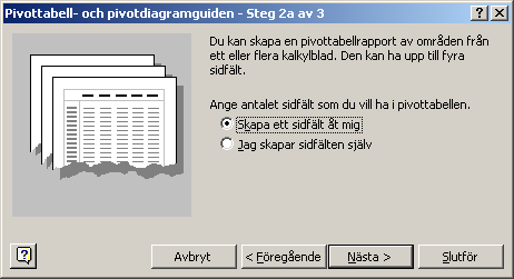 4. Välj alternativet Skapa ett sidfält åt mig. Klicka på Nästa 5.