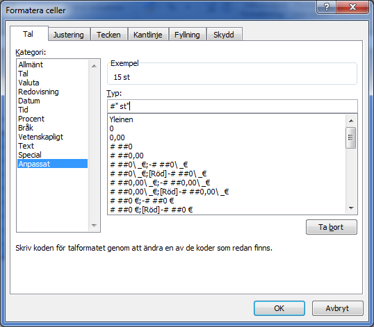 ANPASSA CELLENS FORMAT Innehållet i kalkylen kan kännas väldigt oklart då allt bara består av talformat då det egentligen handlar om antal och valutavärden.