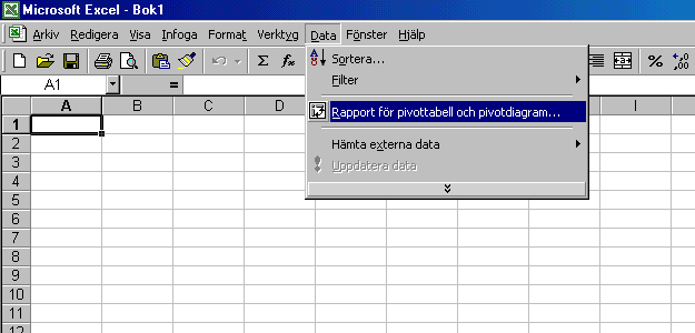 Skapa Pivottabell (korstabell)