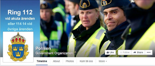 polisen grafisk manual webb facebook och youtube