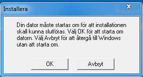 2 Fullständig avinstallation Avinstallation ska utföras i omvänd ordning som vid installationen, använd kontrollpanelen och Avinstallera Program /Uninstall a program 1) Avinstallera först