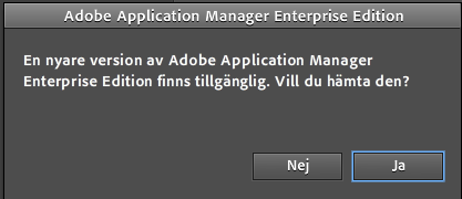 Edition. I dialogrutan kan du bekräfta om du vill hämta den nya versionen.