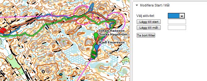 Zoner Här kan du ställa in om du vill att spåret skall klassa utifrån vilken