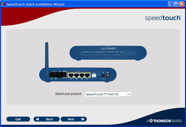 Kapitel 2 Standardinstallation Snabbinstallationsguiden Snabbinstallationsguiden för SpeedTouch vägleder dig genom installationen av SpeedTouch.