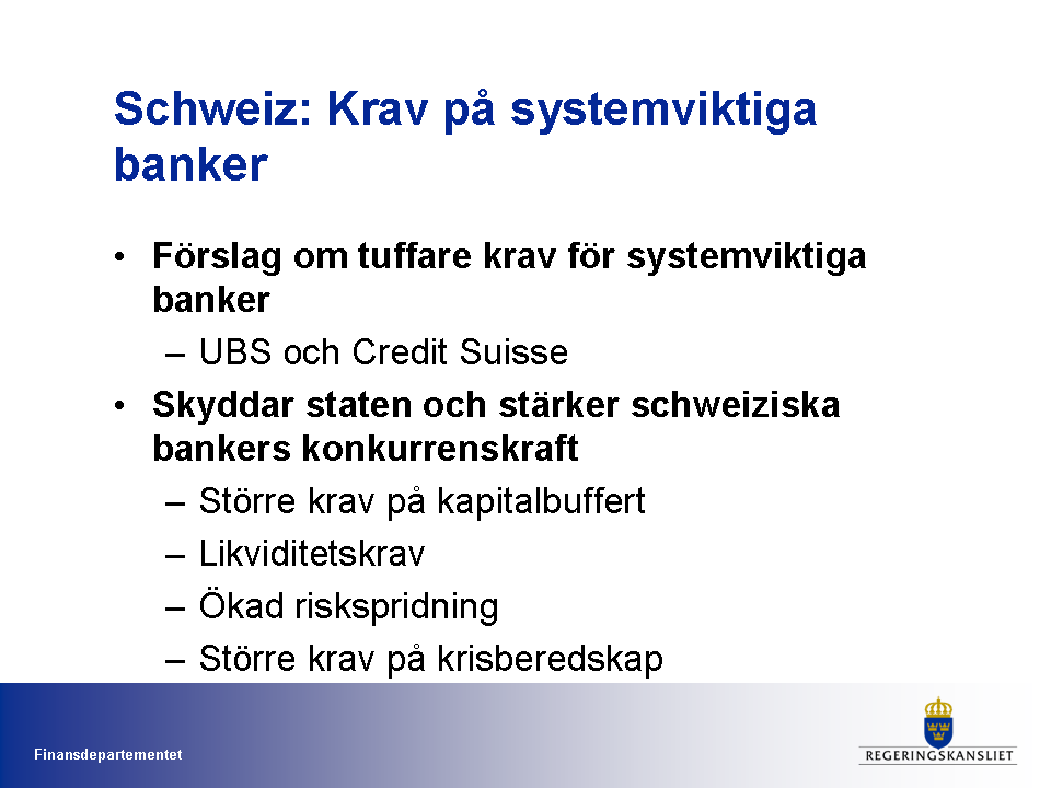 ÖPPEN UTFRÅGNING: DEN SVENSKA KREDITUTVECKLINGEN OCH