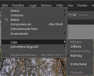 Några tips för redigering i Photoshop Elements Den här bilden visar vyn så som den har bestämts av kameran och levererats i form av en JPEG-fil.