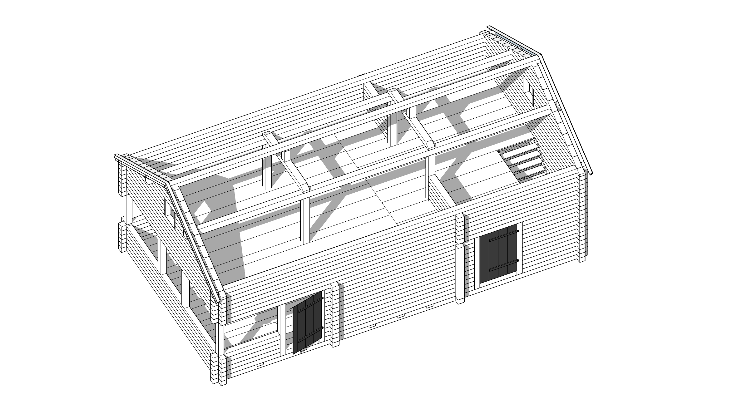 ÅTGÄRDER ÖVRE PLAN MOMENT 3.4 Isolera under tak samt sätta ny undertakspanel MOMENT 5.4 Staket för loftet mot nedre rummet. MOMENT 2.