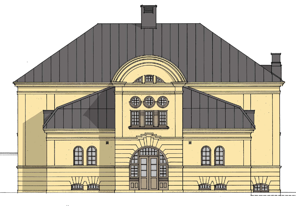 PLANBESKRIVNING - Detaljplan för Löjan 18, Mariestads centralort Förslag till ombyggnad Gymnastiksalen föreslås omvandlas till bostäder i form av fem till sex lägenheter.