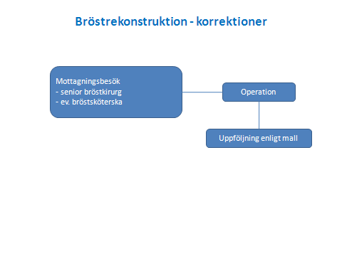 Bilaga 7. Flödesdiagram för korrektioner vid bröstrekonstruktioner.