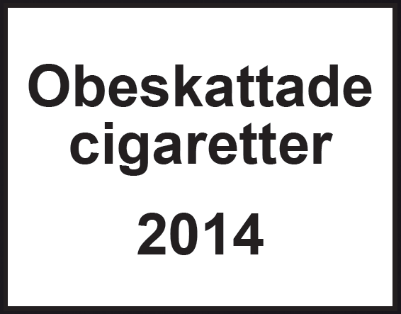 1 En undersökning av marknaden för obeskattade cigaretter i Sverige 2014 Rapporten är framtagen av Tobaksleverantörsföreningen* och Philip Morris