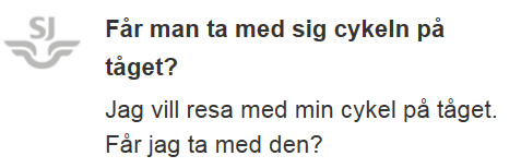 185,- fast billettpris for sykkel. Innenfor Oslo og Akershus gjelder Ruters takst, og du betaler barnetakst for sykkel.