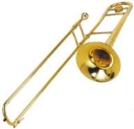 trombon, eller dragbasun, är ett bleckblåsinstrument.