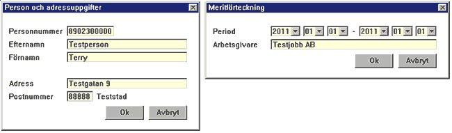 Webbutveckling Sida 229 / 233 Personuppgifter och adressuppgifter presenteras i det nya förslaget på samma sida.