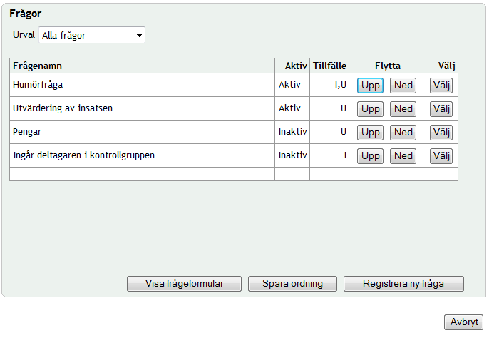 för. Har du öppnat sidan via startsidan är samverkansorganisationen förvald. 2. Period: Här kan du se samverkansorganisationens period, det vill säga startdatum slutdatum.