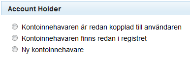 Överföra ett konto till en annan kontoinnehavare, forts. Hur du tar över kontot, steg för steg Ta över ett konto genom att utföra följande steg från hemsidan.